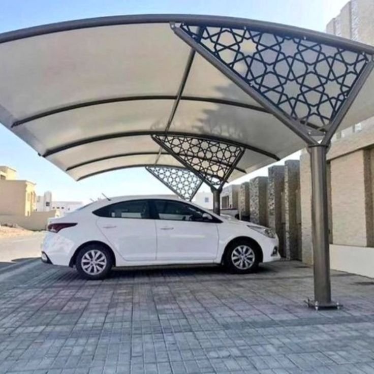مظلات مواقف سيارات مقاومة للشمس بالرياض
