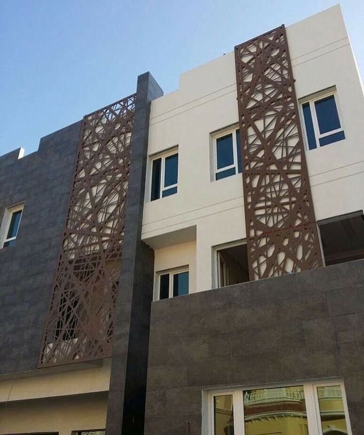 تركيب كلادينج للمداخل والواجهات الخارجية.